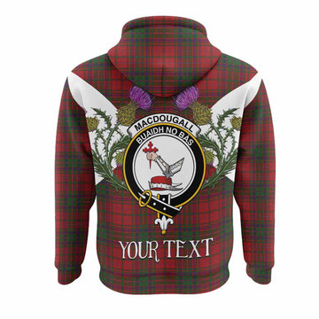 MacDougall (McDougall) Tartan Family Crest Hoodie Scottish Burns Night Thistle Floral