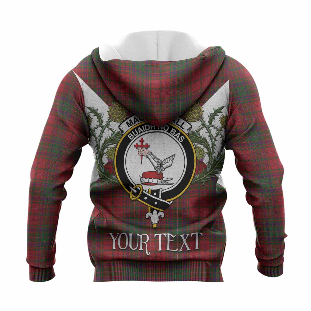 MacDougall (McDougall) Tartan Family Crest Knitted Hoodie Scottish Burns Night Thistle Floral