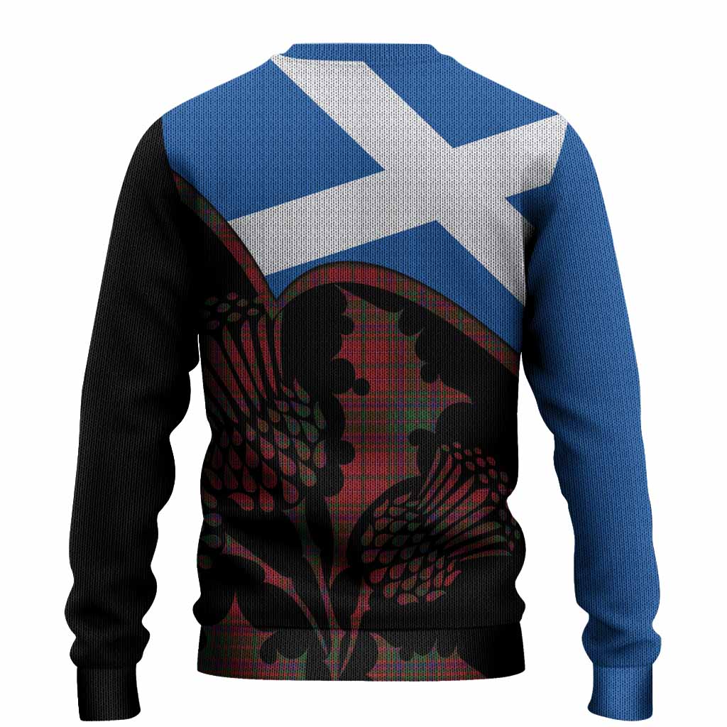 MacDougall (McDougall) Tartan Family Crest Knitted Sweater Scotland Thistle Floral Flag Style