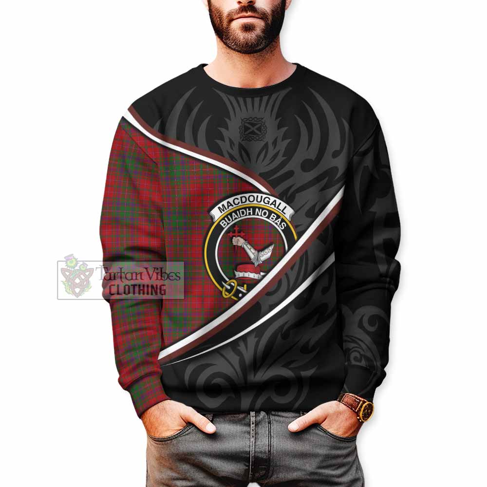 MacDougall (McDougall) Tartan Family Crest Sweatshirt Celtic Scottish Thistle Floral - Tartan Vibes Clothing