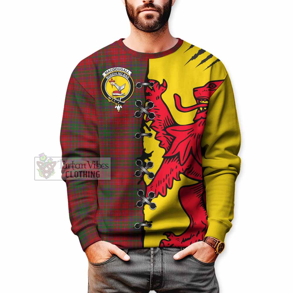 MacDougall (McDougall) Tartan Family Crest Sweatshirt Lion Rampant Honor - Tartan Vibes Clothing