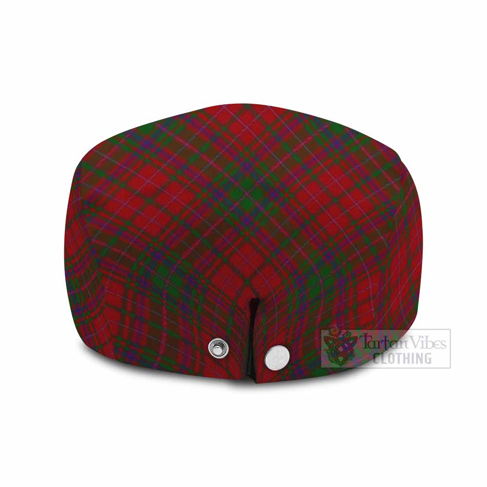MacDougall (McDougall) Tartan Flat Cap, Jeff Cap Cross Style with Family Crest - Tartan Vibes Clothing
