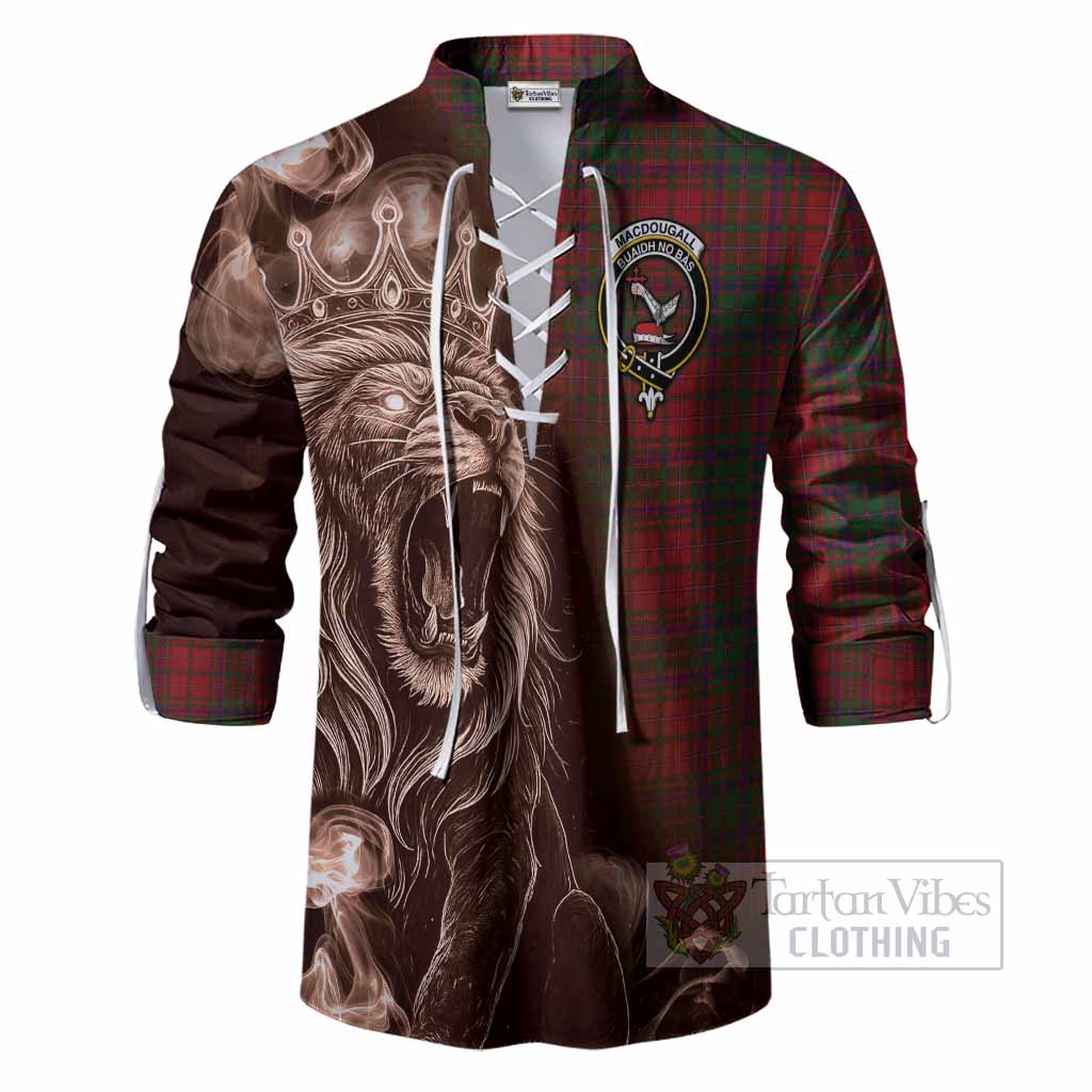 MacDougall (McDougall) Tartan Ghillie Shirt Roaring Lion Heritage