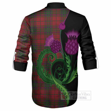 MacDougall (McDougall) Tartan Ghillie Shirt Traditional Scottish Thistle