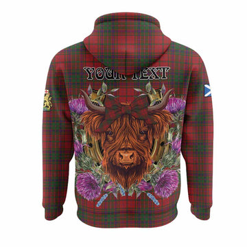 MacDougall (McDougall) Tartan Hoodie Scottish Thistle Heilan Coo