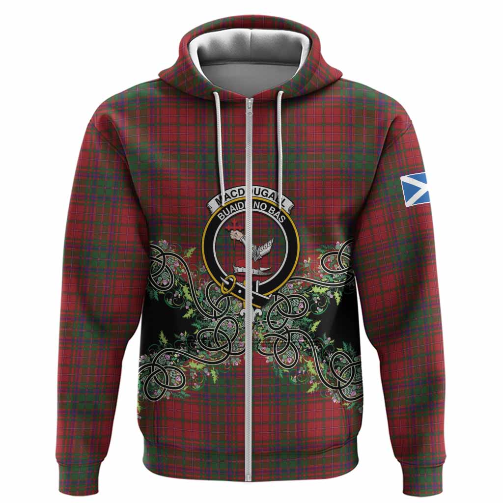 MacDougall (McDougall) Tartan Hoodie Thistle Scottish Spirit