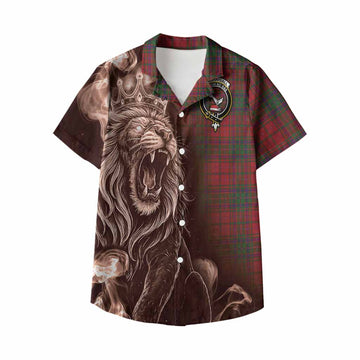 MacDougall (McDougall) Tartan Kid Hawaiian Shirt Roaring Lion Heritage