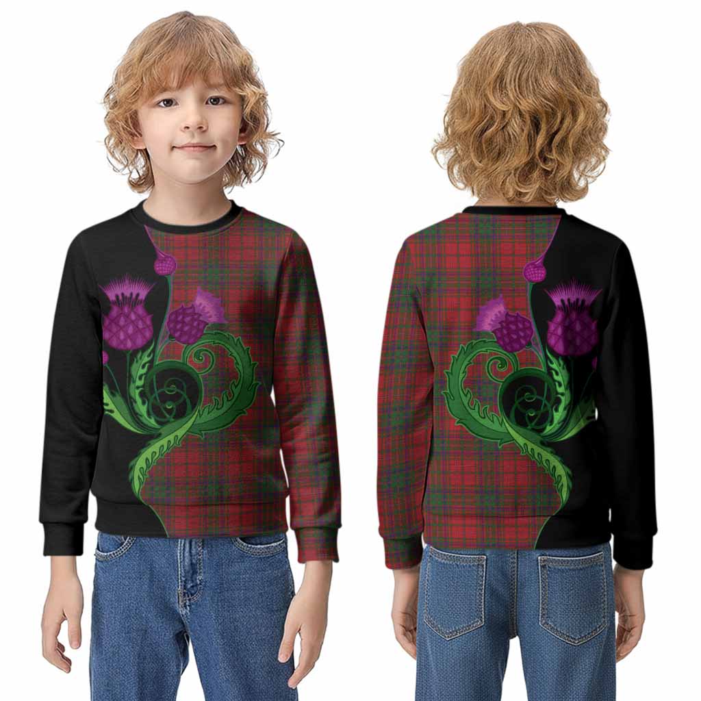MacDougall (McDougall) Tartan Kid Knitted Sweatshirt Traditional Scottish Thistle