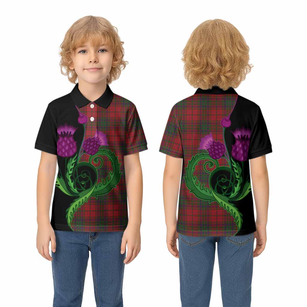 MacDougall (McDougall) Tartan Kid Polo Shirt Traditional Scottish Thistle