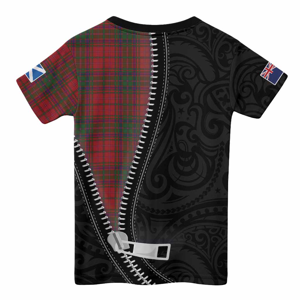 MacDougall (McDougall) Tartan Kid T-shirt New Zealand Pattern Unique Zipper Stylized