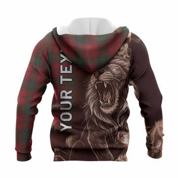 MacDougall (McDougall) Tartan Knitted Hoodie Roaring Lion Heritage