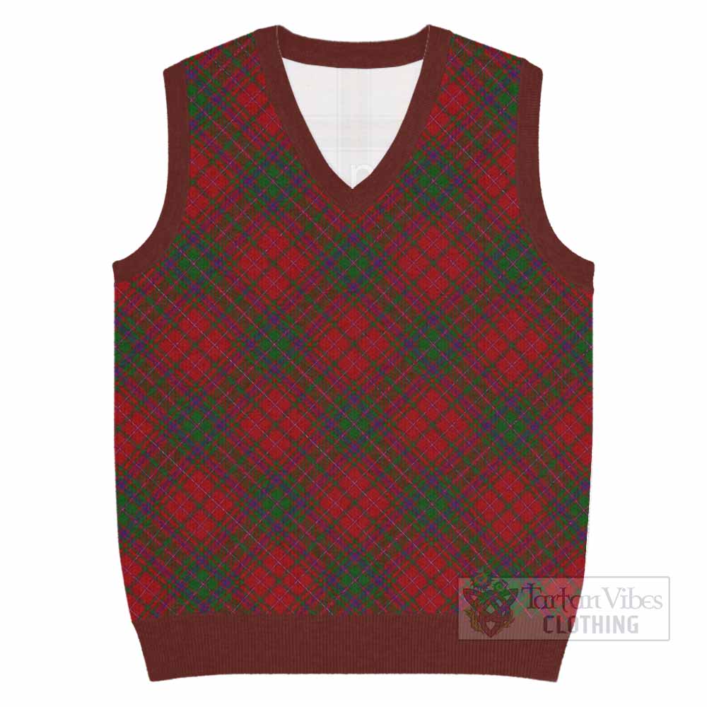 MacDougall (McDougall) Tartan  Knitted V-Neck Vest Cross Style
