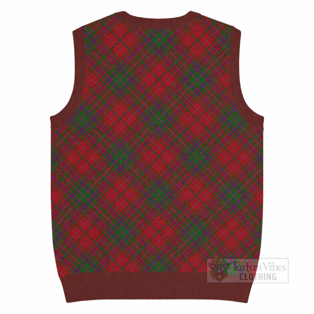MacDougall (McDougall) Tartan  Knitted V-Neck Vest Cross Style
