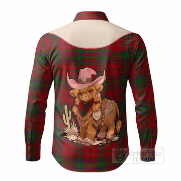 MacDougall (McDougall) Tartan Long Sleeve Button Shirts Wee Coo Cowgirl Cute Style - Tartan Vibes Clothing