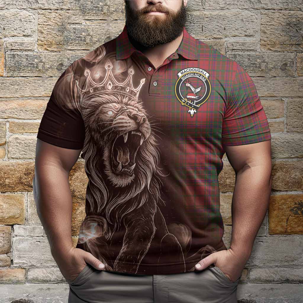 MacDougall (McDougall) Tartan Polo Shirt Roaring Lion Heritage