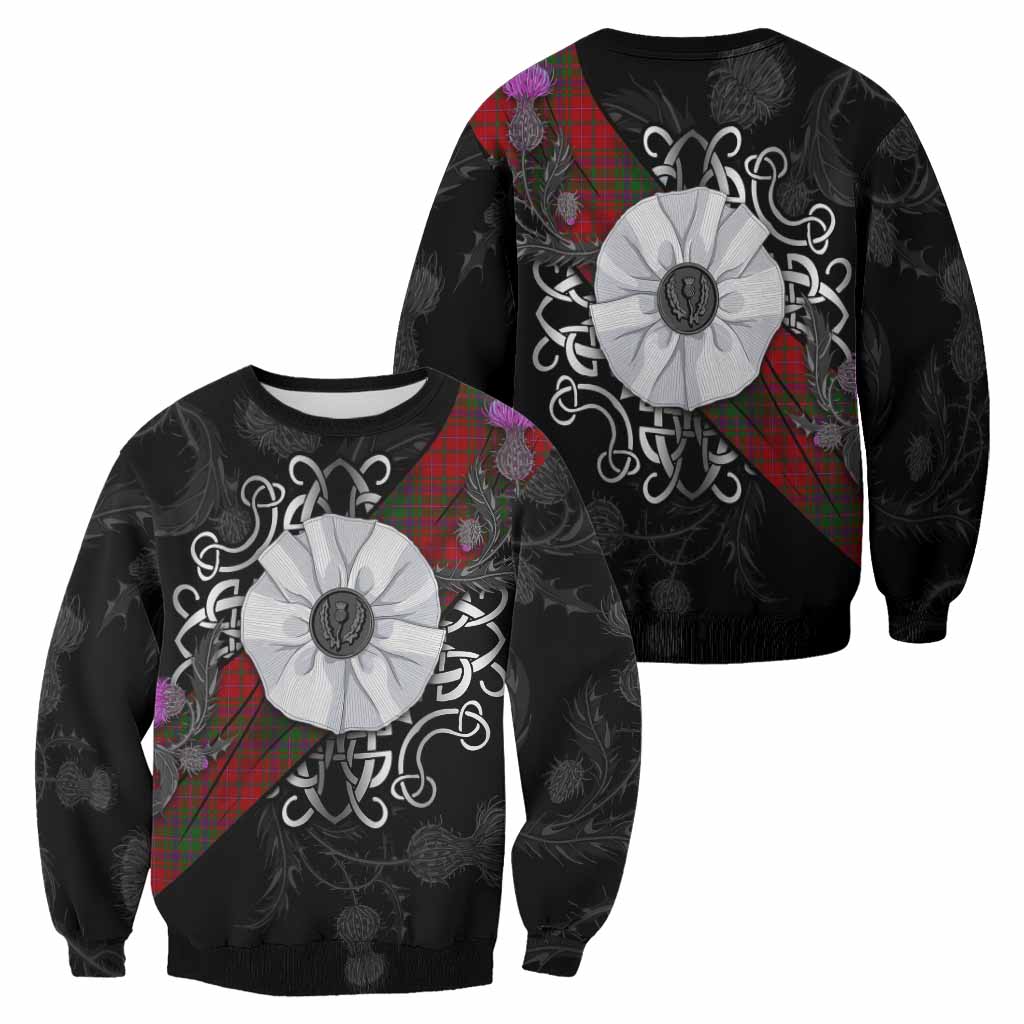 MacDougall (McDougall) Tartan Sweatshirt Jacobite White Rose - Tartan Vibes Clothing