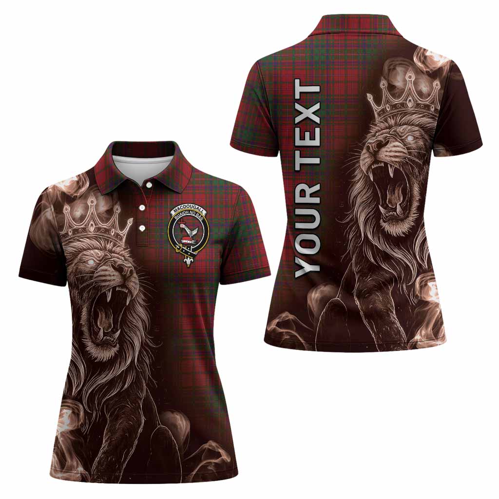 MacDougall (McDougall) Tartan Women Polo Shirt Roaring Lion Heritage