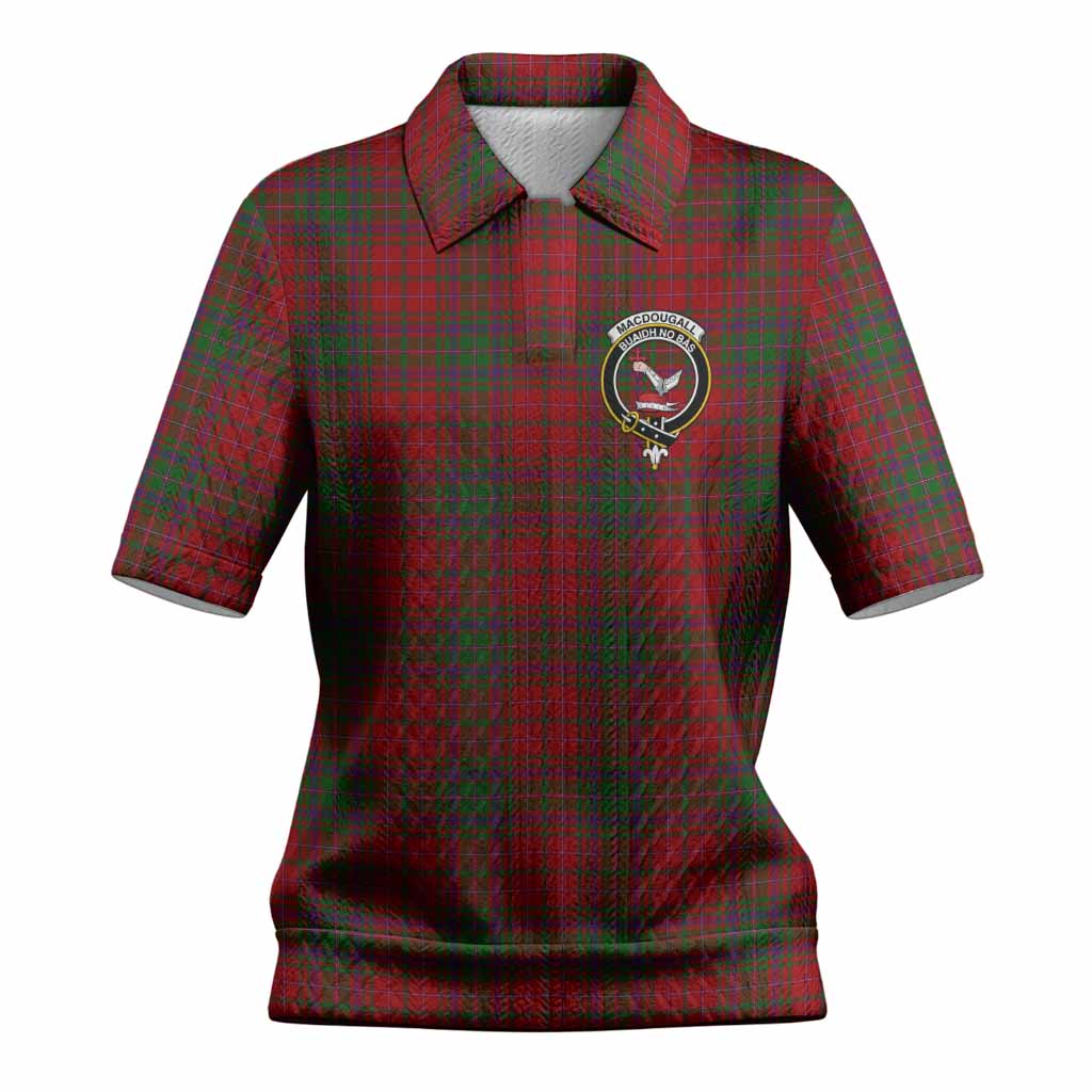 MacDougall (McDougall) Tartan Women’s Polo Sweater Top with Family Crest