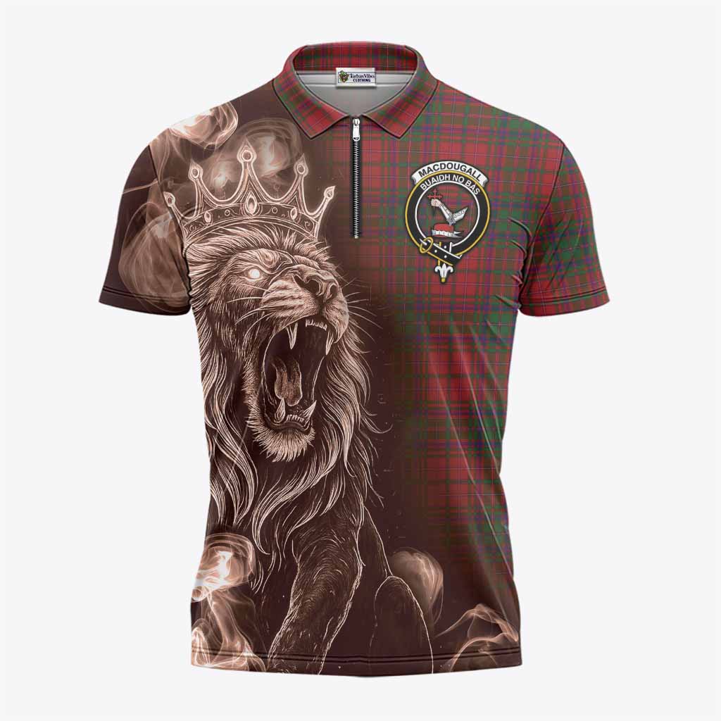 MacDougall (McDougall) Tartan Zipper Polo Shirt Roaring Lion Heritage
