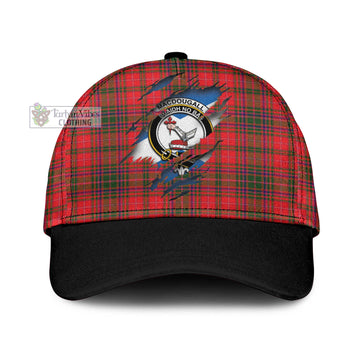 MacDougall Modern Tartan Classic Cap with Family Crest In Me Style