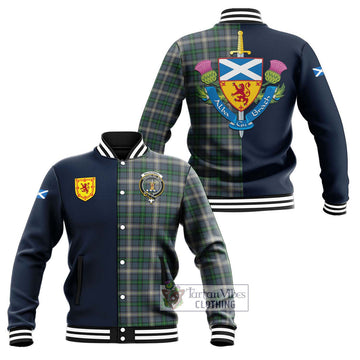 MacDowall (McDowall) Tartan Baseball Jacket Alba with Scottish Lion Royal Arm Half Style Unisex - Tartan Vibes Clothing