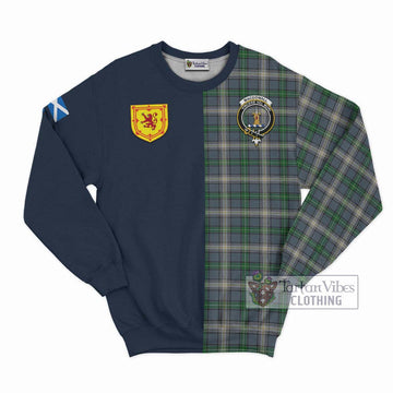 MacDowall (McDowall) Tartan Sweatshirt Alba with Scottish Lion Royal Arm Half Style Unisex - Tartan Vibes Clothing