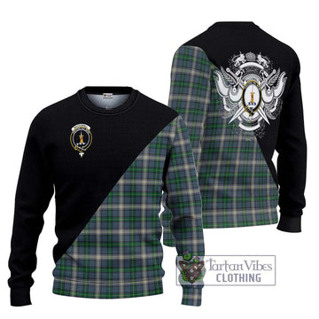 MacDowall (McDowall) Tartan Ugly Sweater with Family Crest and Military Logo Style Unisex - Tartan Vibes Clothing