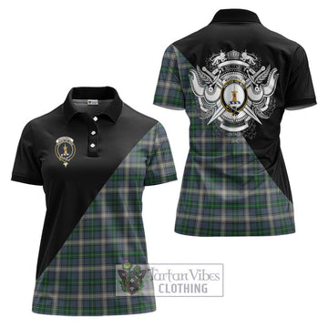 MacDowall (McDowall) Tartan Women's Polo Shirt with Family Crest and Military Logo Style Women - Tartan Vibes Clothing