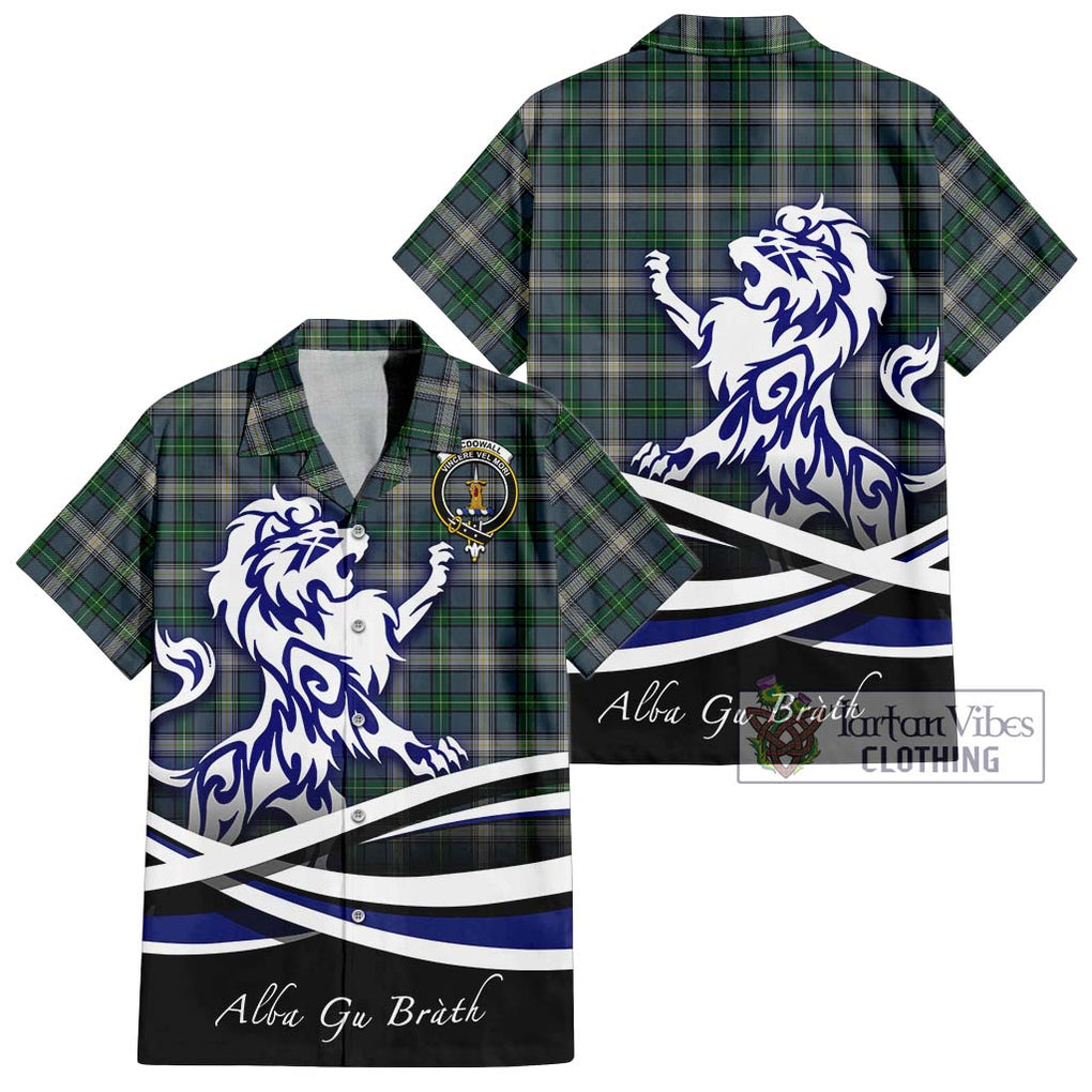 MacDowall (McDowall) Tartan Hawaiian Shirt with Alba Gu Brath Regal Lion Emblem Kid - Tartan Vibes Clothing