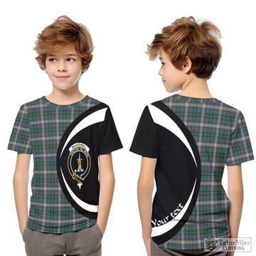 MacDowall (McDowall) Tartan Kid T-Shirt with Family Crest Circle Style Youth XL Size14 - Tartan Vibes Clothing