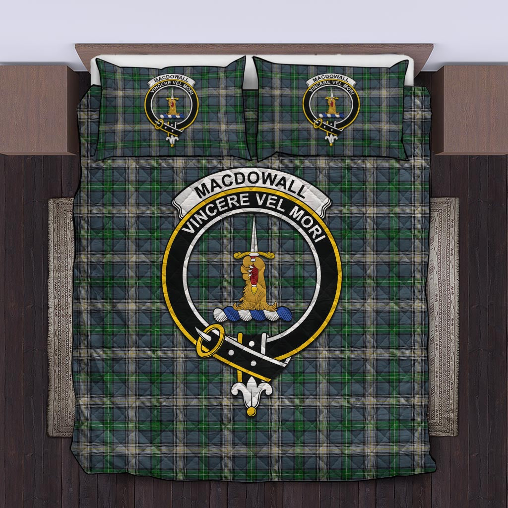 MacDowall (McDowall) Tartan Quilt Bed Set with Family Crest King - Tartan Vibes Clothing