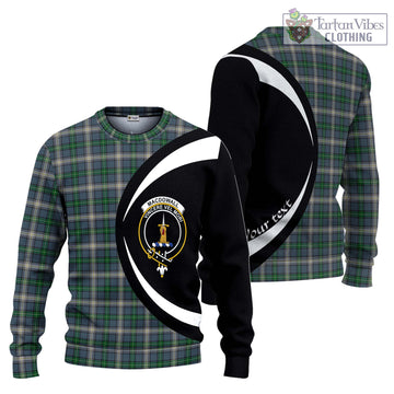 MacDowall (McDowall) Tartan Ugly Sweater with Family Crest Circle Style Unisex - Tartan Vibes Clothing