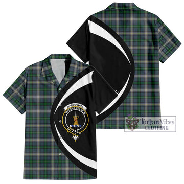 MacDowall (McDowall) Tartan Hawaiian Shirt with Family Crest Circle Style Kid - Tartan Vibes Clothing