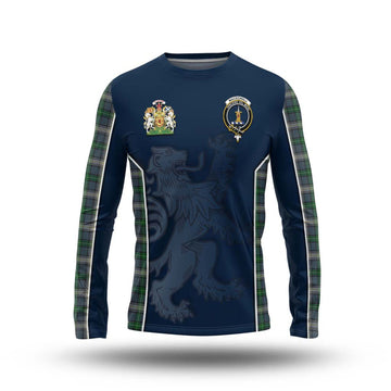 MacDowall (McDowall) Tartan Long Sleeve T-Shirt with Family Crest and Lion Rampant Vibes Sport Style Unisex - Tartan Vibes Clothing