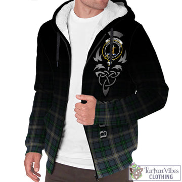 MacDowall (McDowall) Tartan Sherpa Hoodie Featuring Alba Gu Brath Family Crest Celtic Inspired