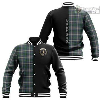 MacDowall (McDowall) Tartan Baseball Jacket with Family Crest and Half Of Me Style Unisex - Tartan Vibes Clothing