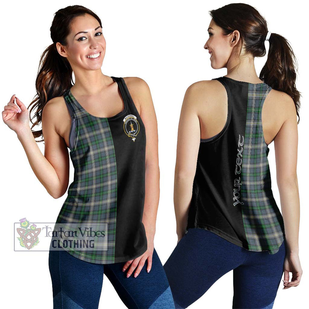 MacDowall (McDowall) Tartan Women's Racerback Tanks with Family Crest and Half Of Me Style 4XL - Tartan Vibes Clothing