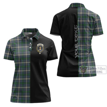 MacDowall (McDowall) Tartan Women's Polo Shirt with Family Crest and Half Of Me Style Women - Tartan Vibes Clothing