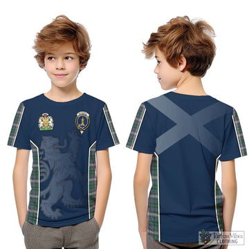 MacDowall (McDowall) Tartan Kid T-Shirt with Family Crest and Lion Rampant Vibes Sport Style Youth XL Size14 - Tartan Vibes Clothing