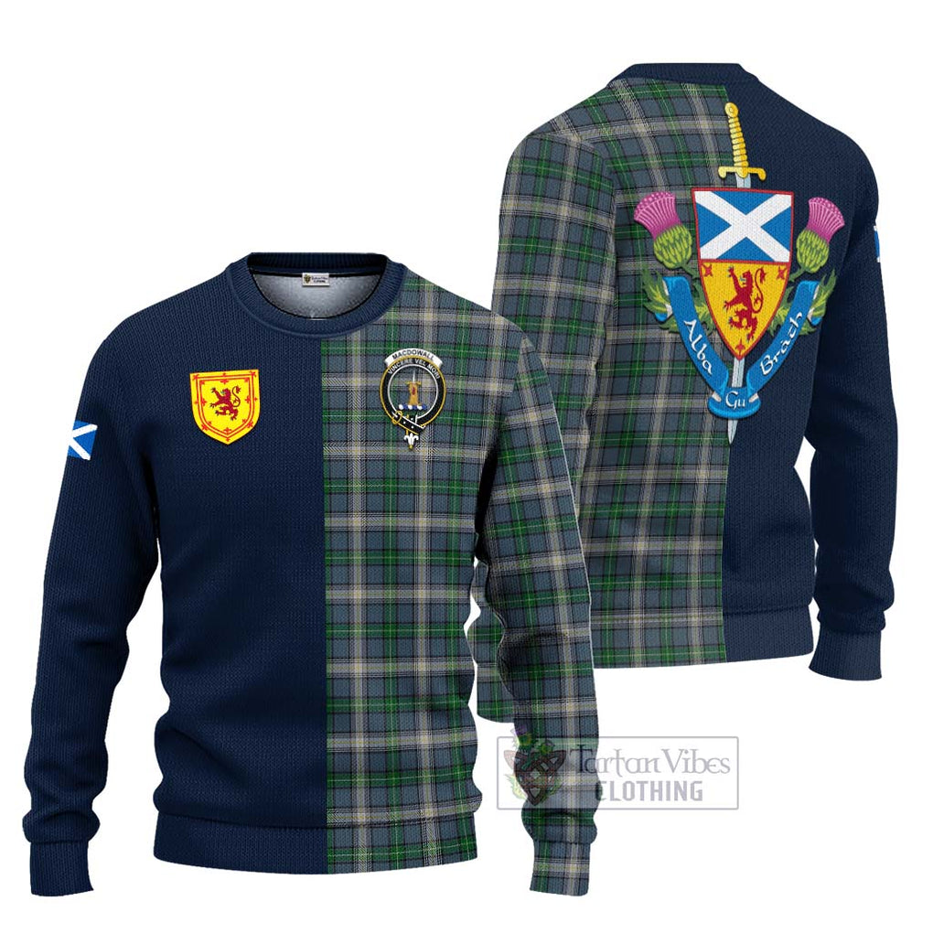 MacDowall (McDowall) Tartan Ugly Sweater Alba with Scottish Lion Royal Arm Half Style Unisex - Tartan Vibes Clothing