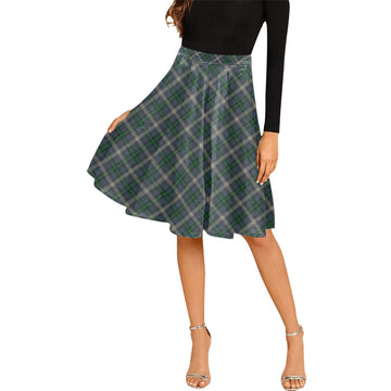MacDowall (McDowall) Tartan Melete Pleated Midi Skirt Cross Style Female - Tartan Vibes Clothing