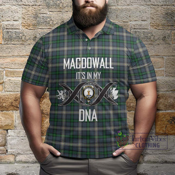 MacDowall (McDowall) Tartan Polo Shirt with Family Crest DNA In Me Style Kid - Tartan Vibes Clothing