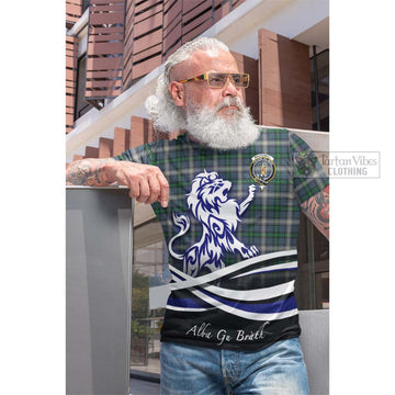MacDowall (McDowall) Tartan Cotton T-shirt with Alba Gu Brath Regal Lion Emblem