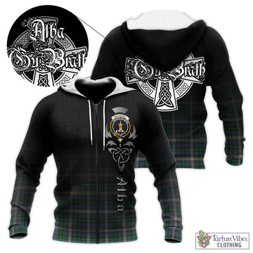 MacDowall (McDowall) Tartan Knitted Hoodie Featuring Alba Gu Brath Family Crest Celtic Inspired Unisex - Tartan Vibes Clothing