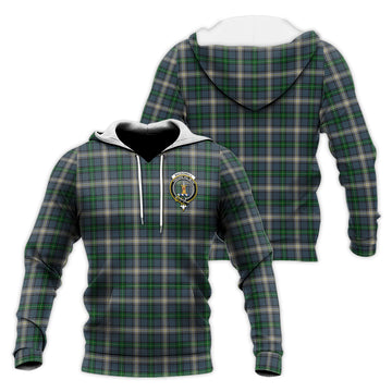MacDowall (McDowall) Tartan Knitted Hoodie with Family Crest