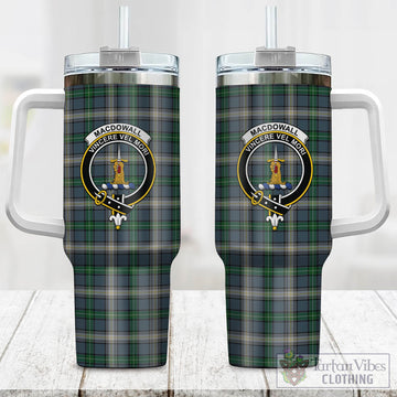 MacDowall (McDowall) Tartan Tumbler with Handle with Family Crest One Size 40 OZ - Tartan Vibes Clothing