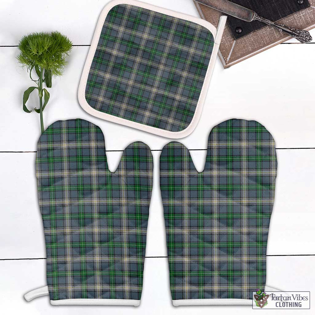 MacDowall (McDowall) Tartan Combo Oven Mitt & Pot-Holder White - Tartan Vibes Clothing