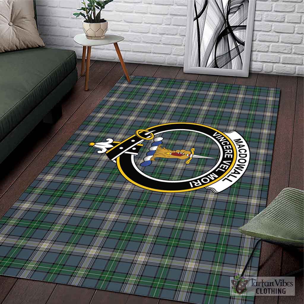 MacDowall (McDowall) Tartan Area Rug with Family Crest L 59*86 inch (150x220 cm) - Tartan Vibes Clothing