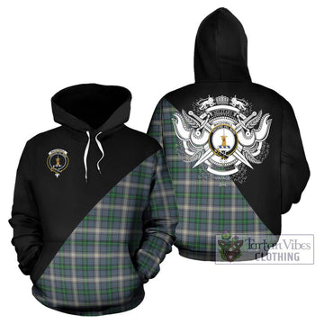 MacDowall (McDowall) Tartan Hoodie with Family Crest and Military Logo Style Zip Hoodie - Tartan Vibes Clothing