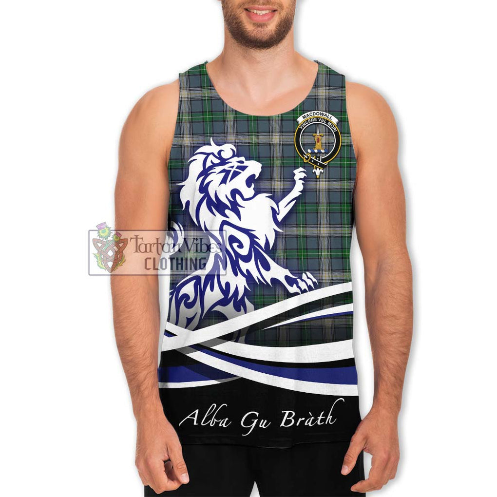 MacDowall (McDowall) Tartan Men's Tank Top with Alba Gu Brath Regal Lion Emblem Men - Tartan Vibes Clothing